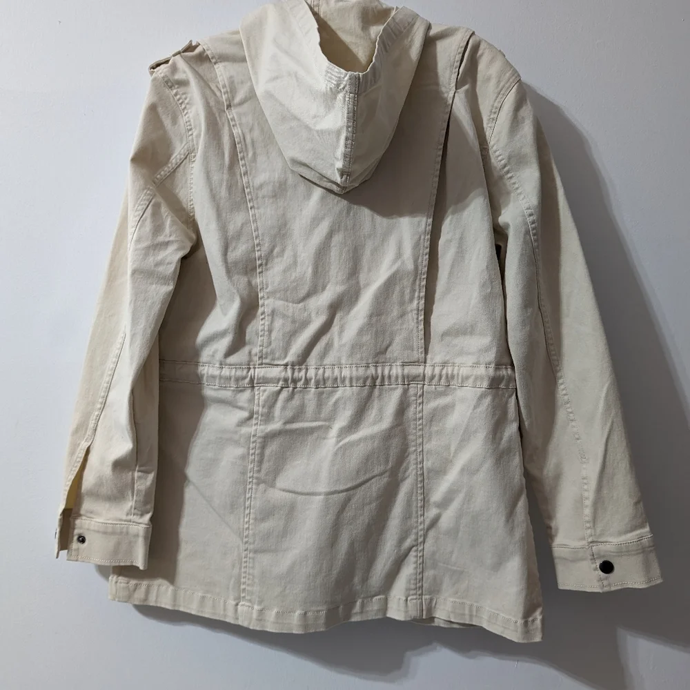 Market & Spruce Hooded Jacket Zip Front Size M NWT Kathleen - Picture 3 of 8